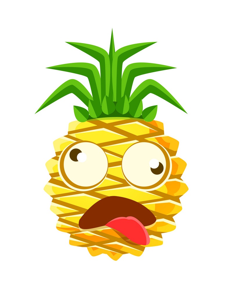 dizzy pineapple emoticon
