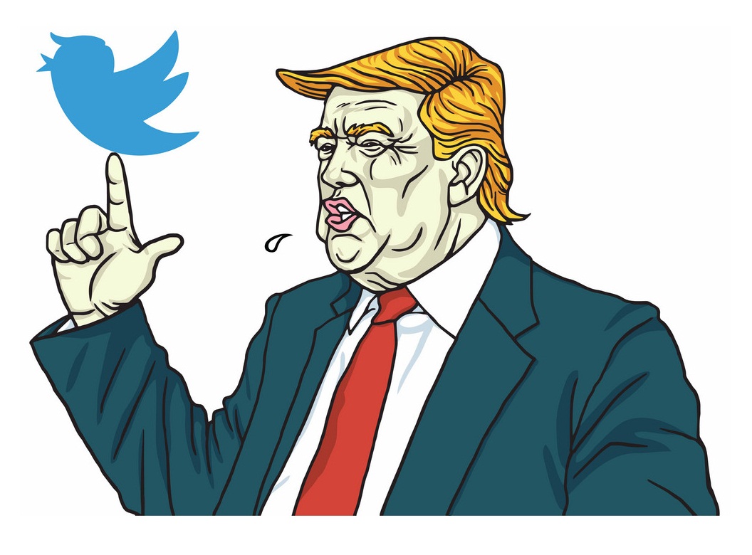 Donald trump talks about Twitter