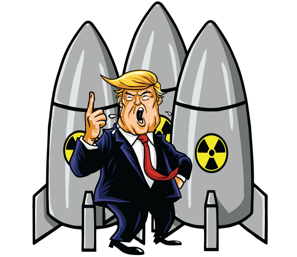 donald trump with nuclear weapons