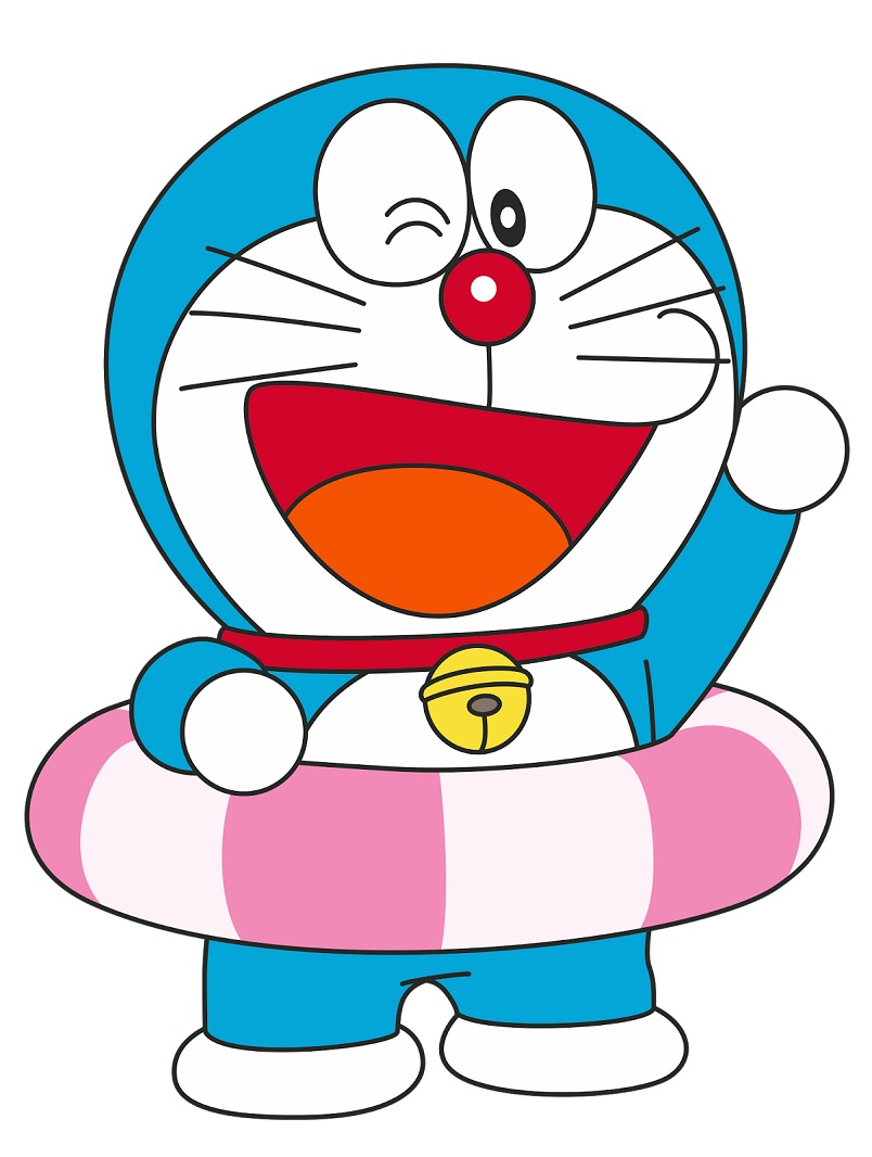 doraemon goes swimming