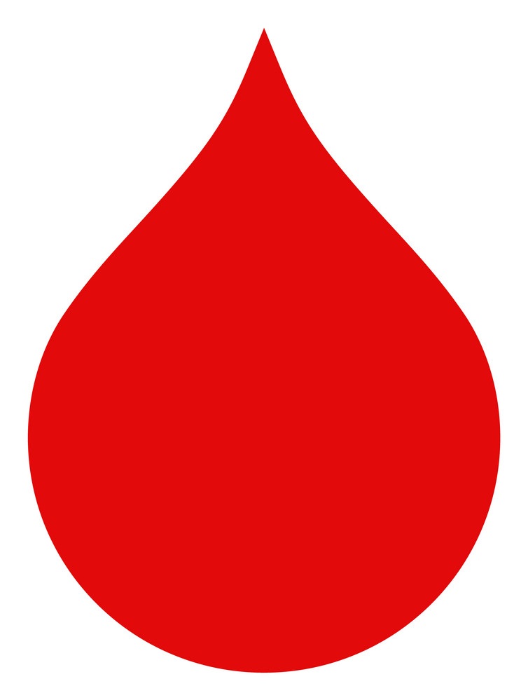flat blood drop icon