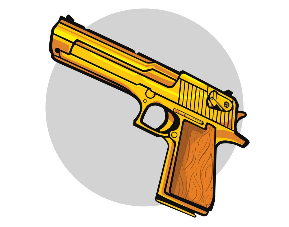 gold pistol