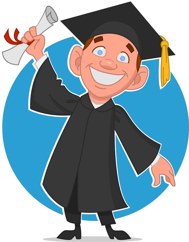 graduate guy with diploma