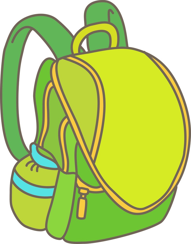 green school backpack