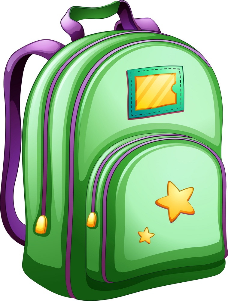green school bag