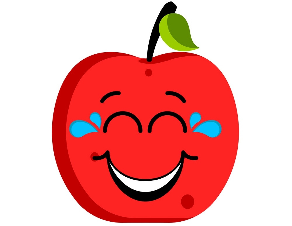 Apple Laughing with tears