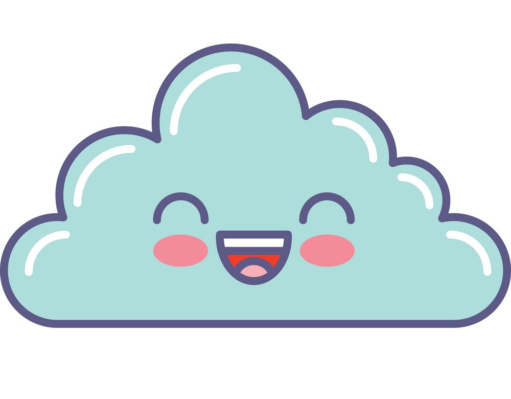 happy cute cloud