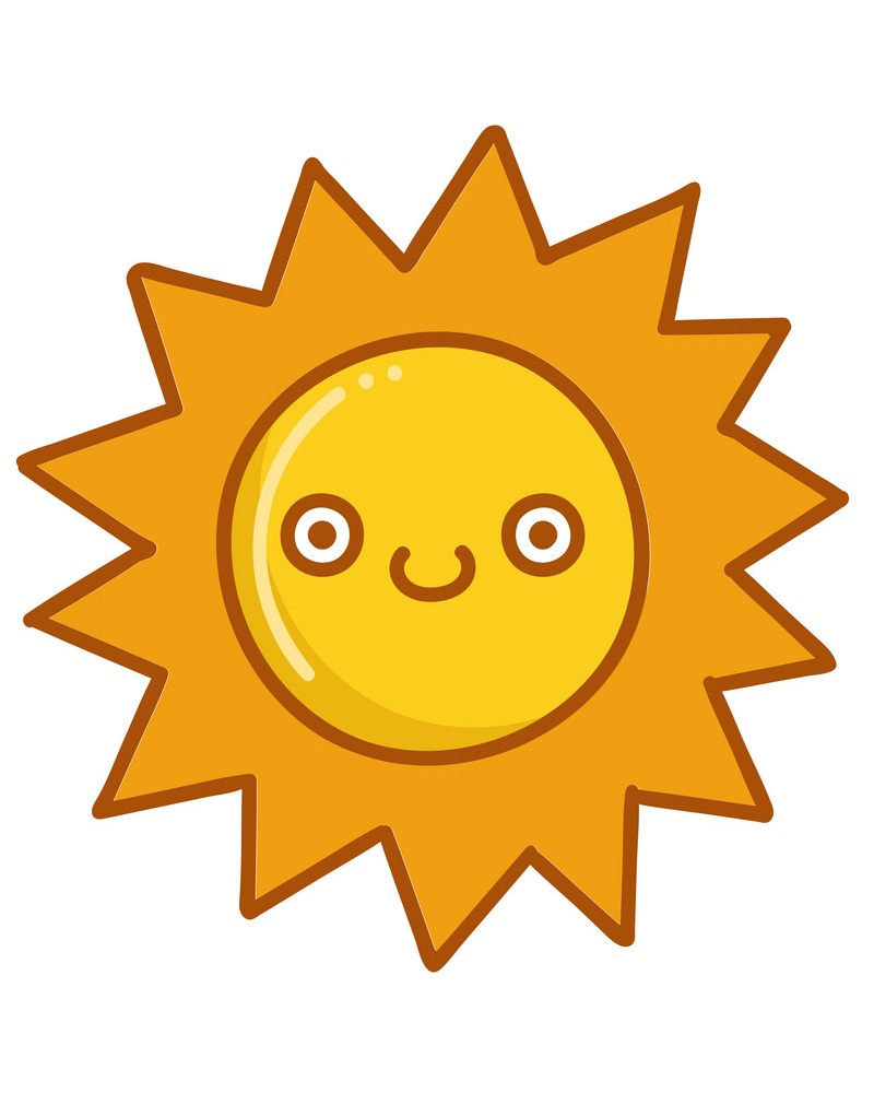 happy sun emoticon