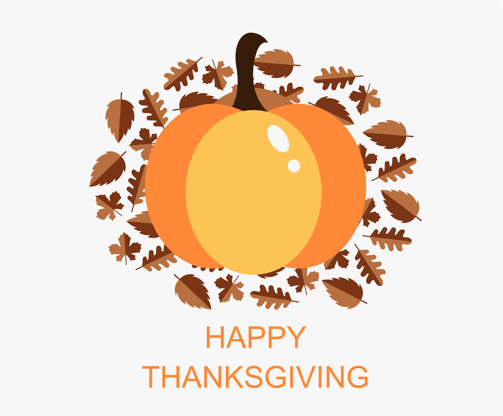 happy thanksgiving with pumpkin icon png
