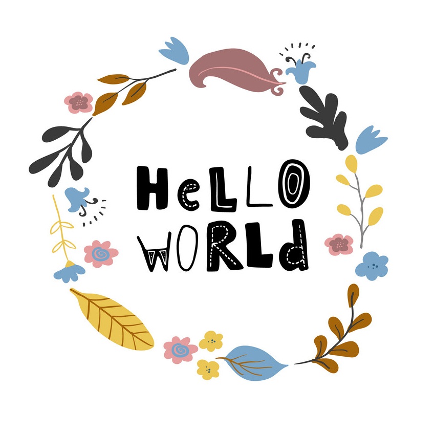 hello world wreath