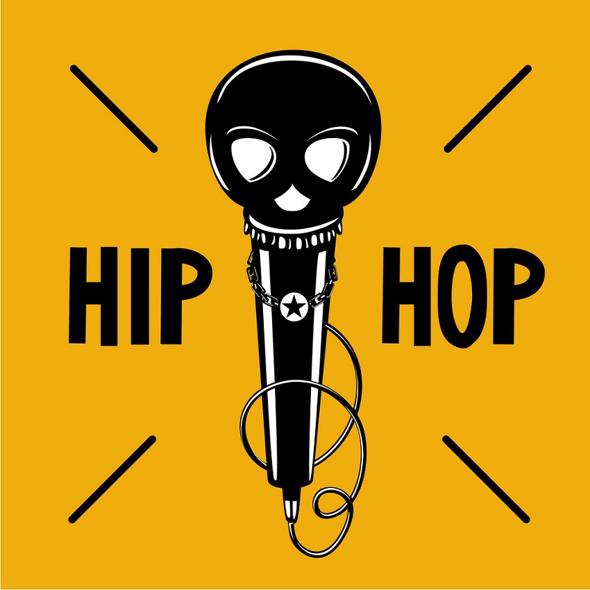 hip-hop skull microphone