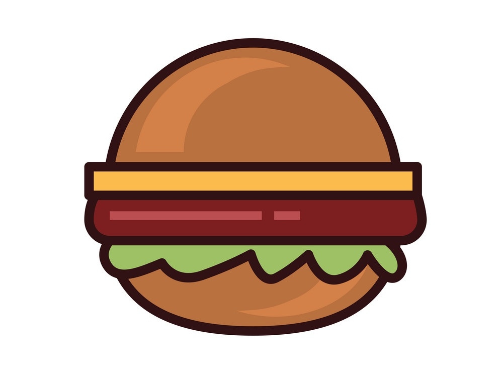 Isolated hamburger style icon design