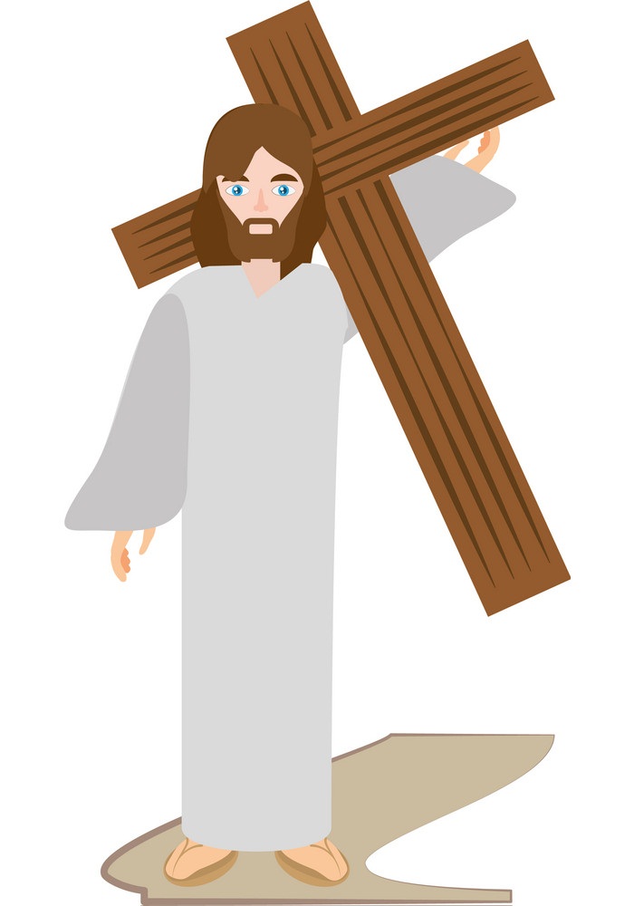 jesus christ carries cross