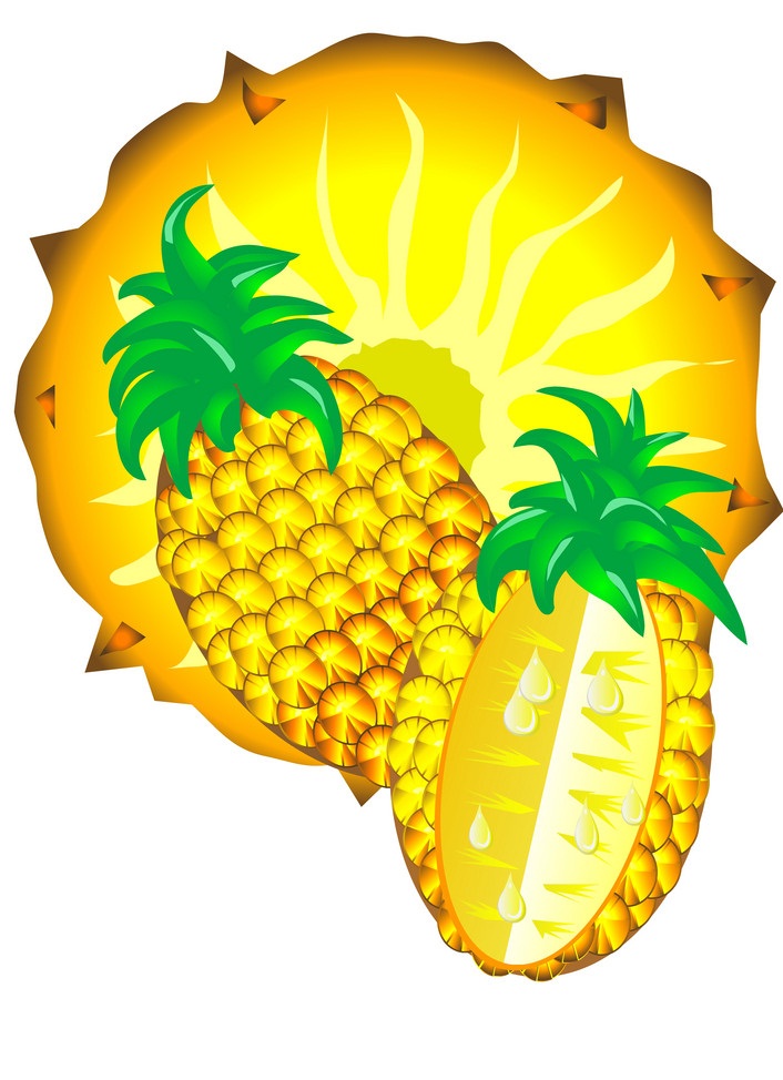 juicy pineapple slices