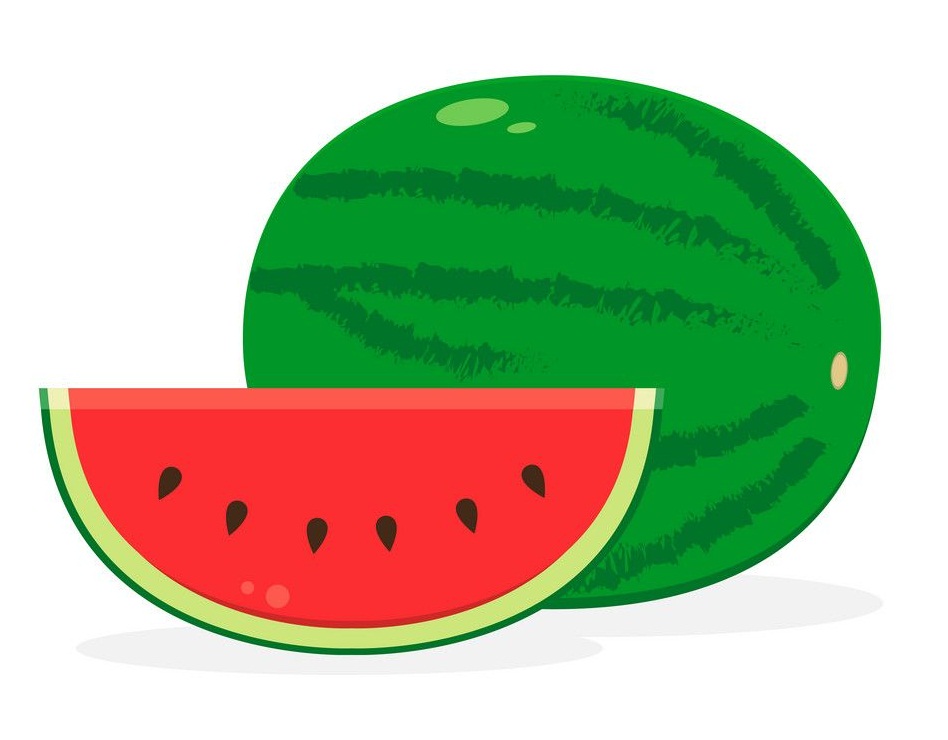 juicy watermelon with a slice