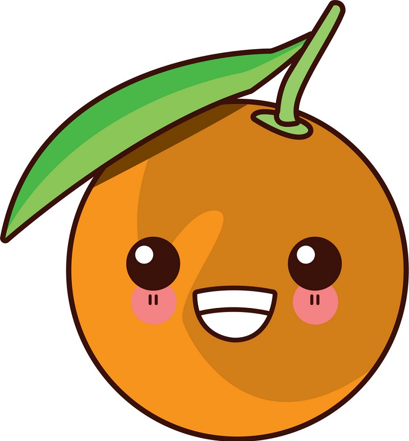 kawaii orange