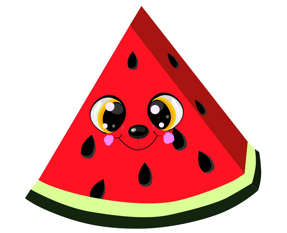 kawaii watermelon slice