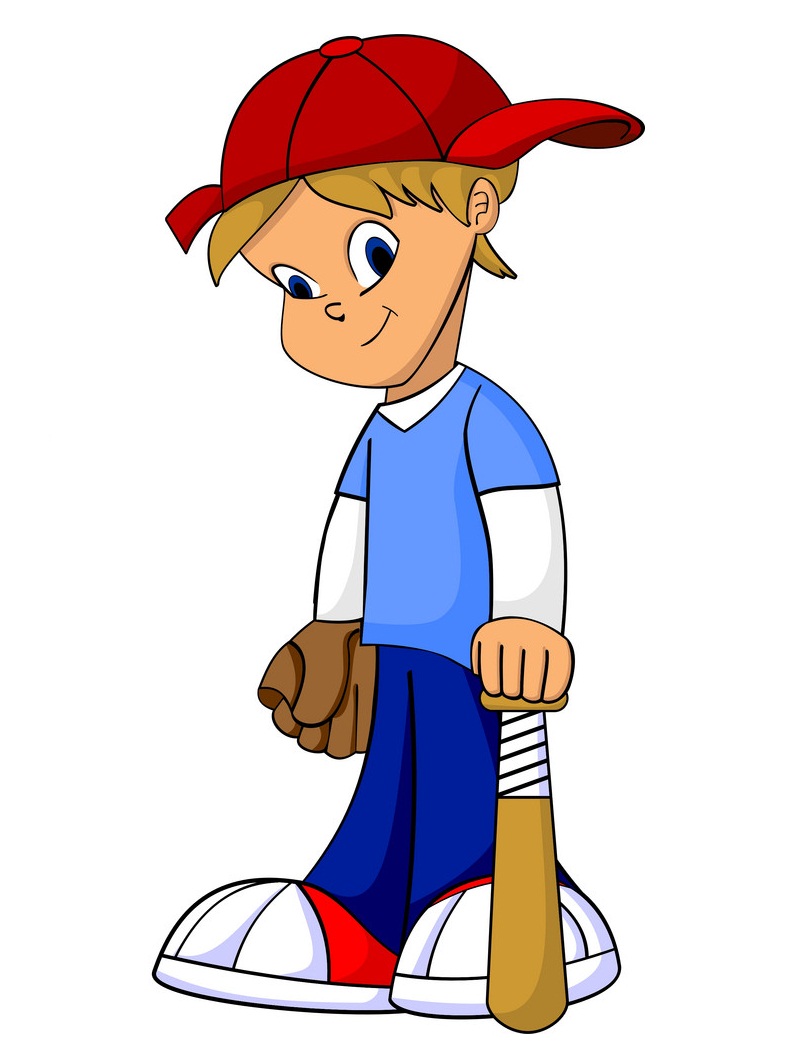 kid with baseball bat