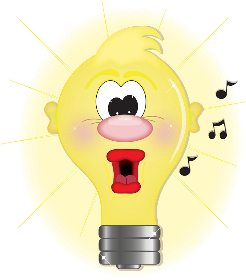 lightbulb singing