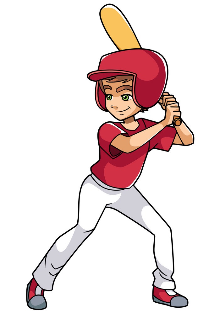little baseball batter boy