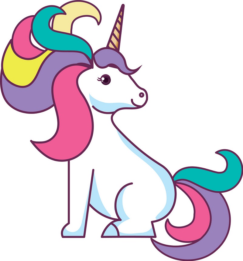 lovely simple unicorn