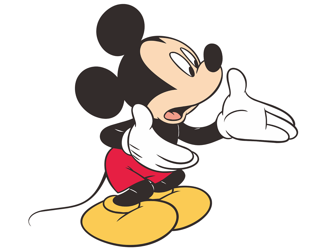 Mickey is asking