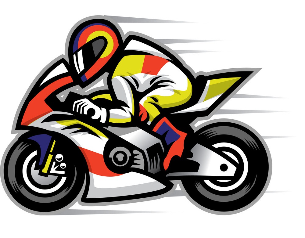 motorcycle race mascot