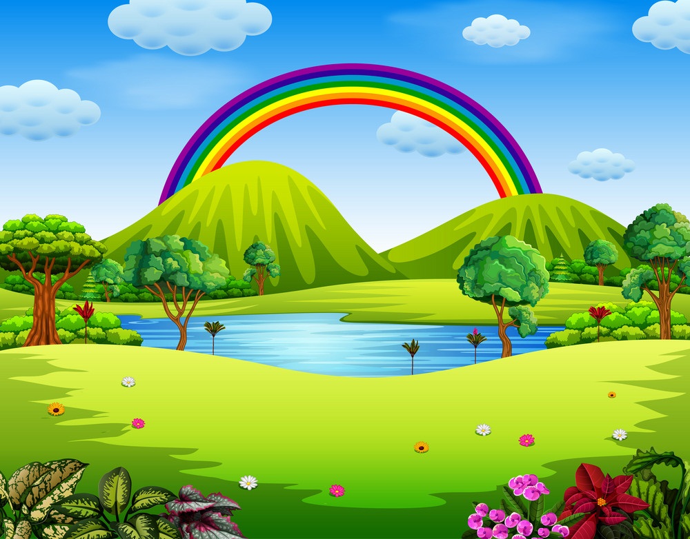 nature rainbow landscape
