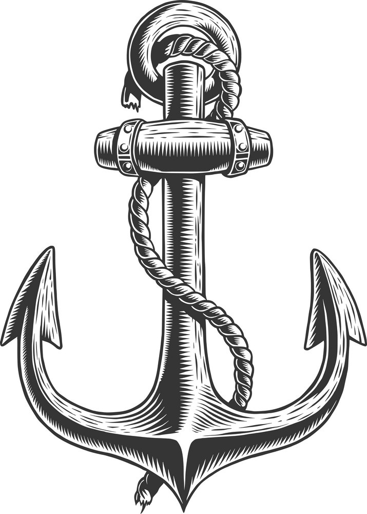 old vintage anchor