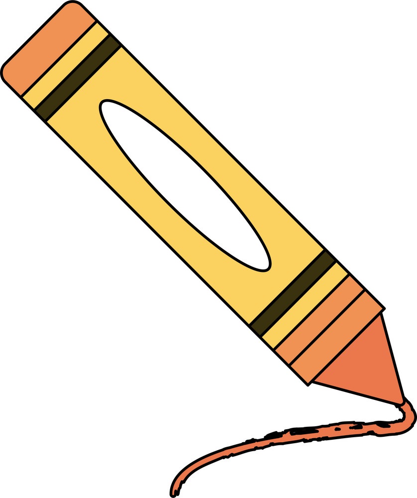 orange crayon