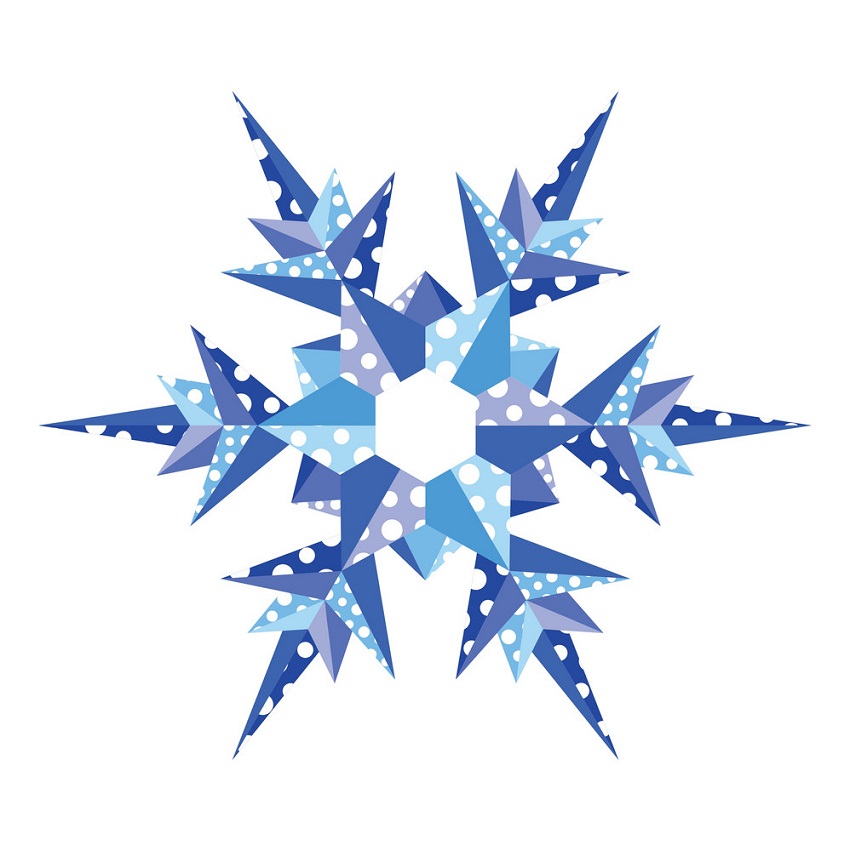 origami snowflake