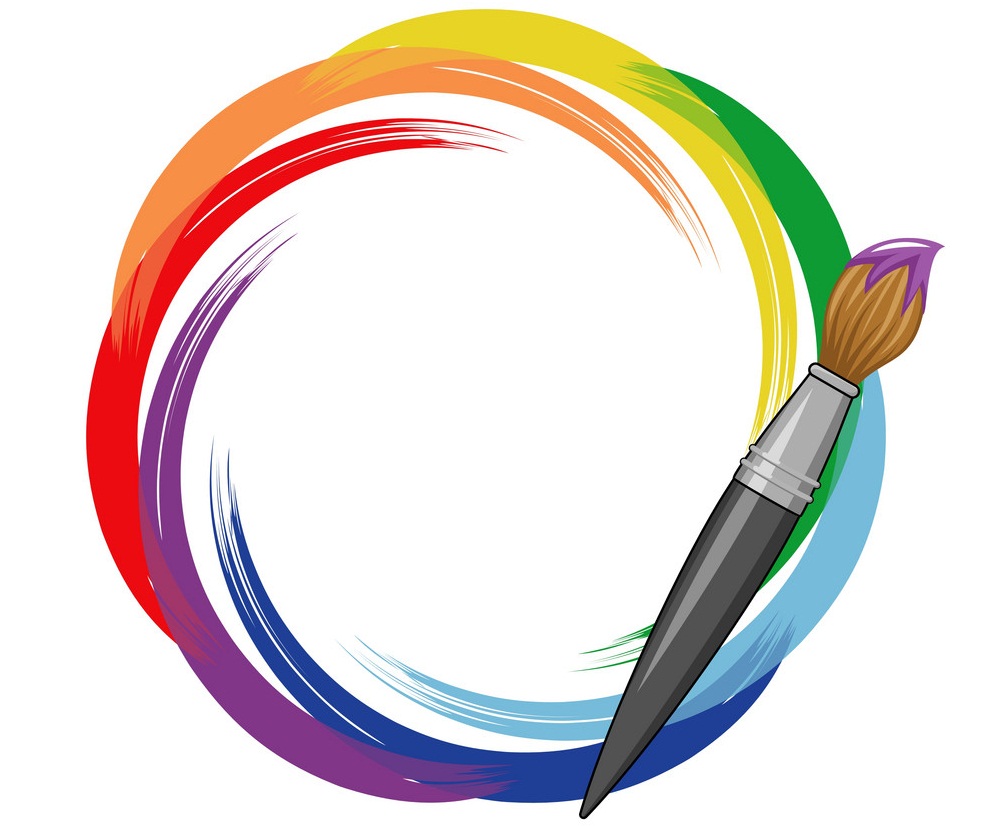 paint brush rainbow