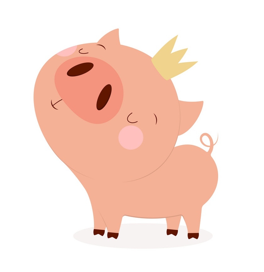 pig with crown