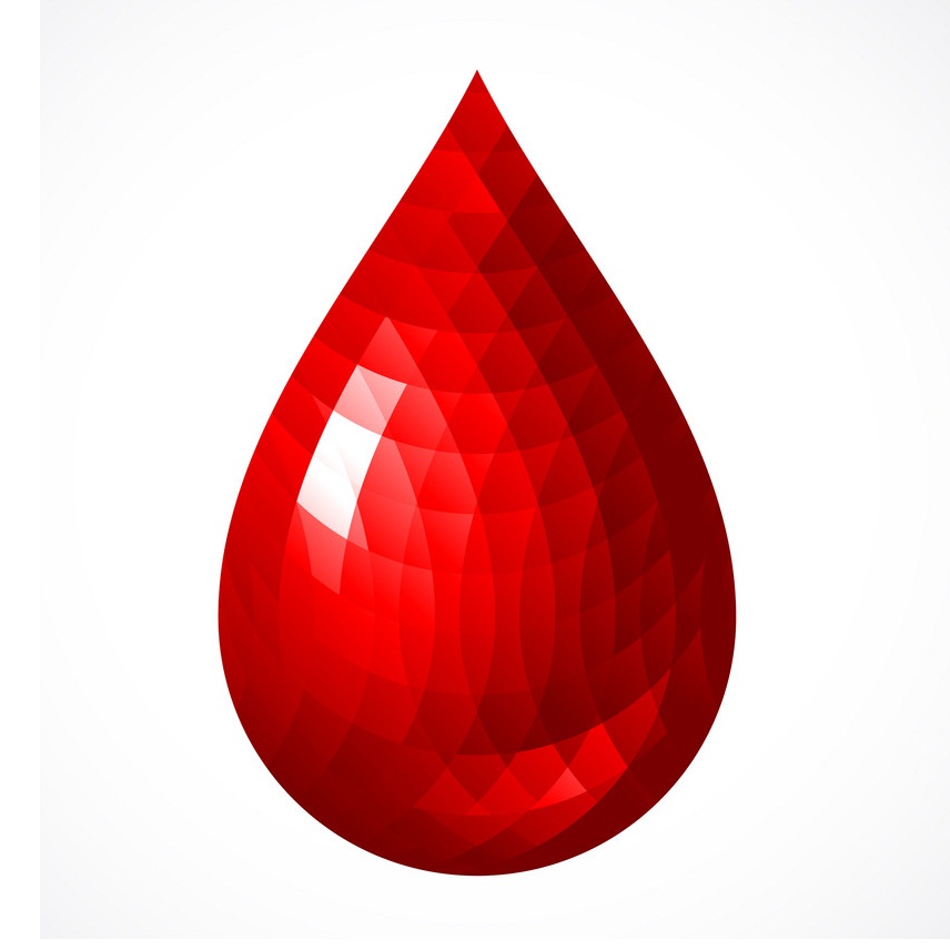 polygon blood drop