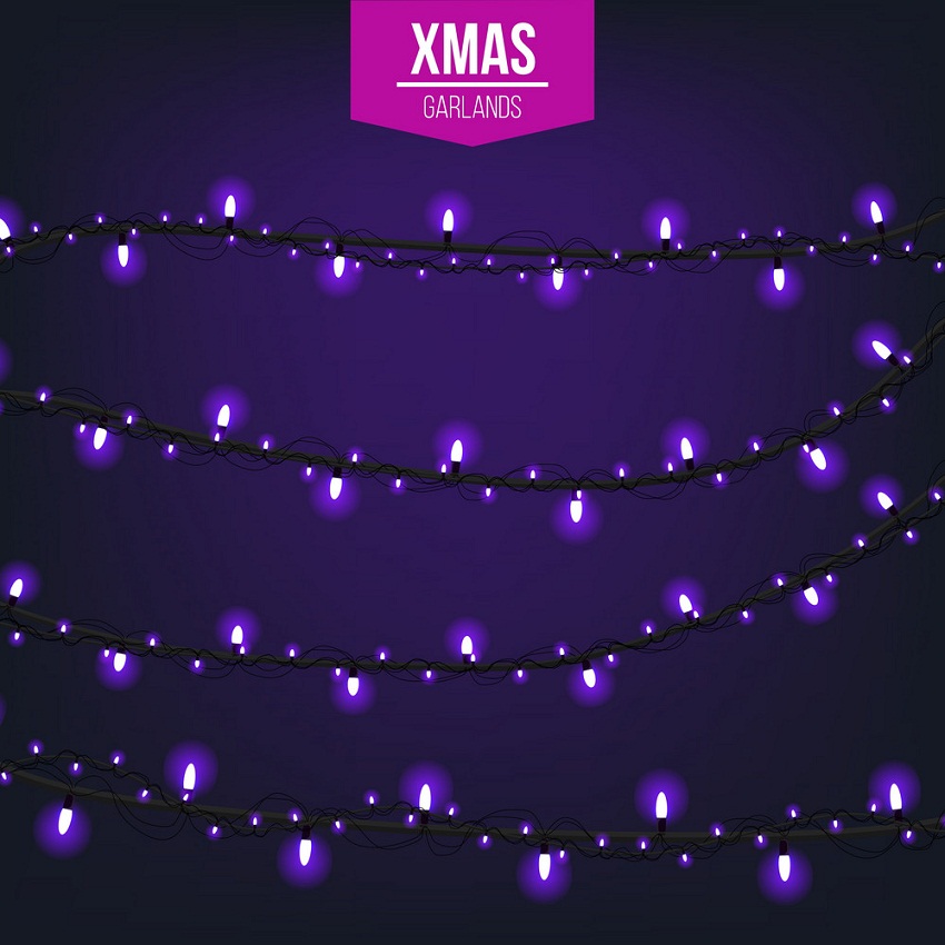 purple christmas lights 1