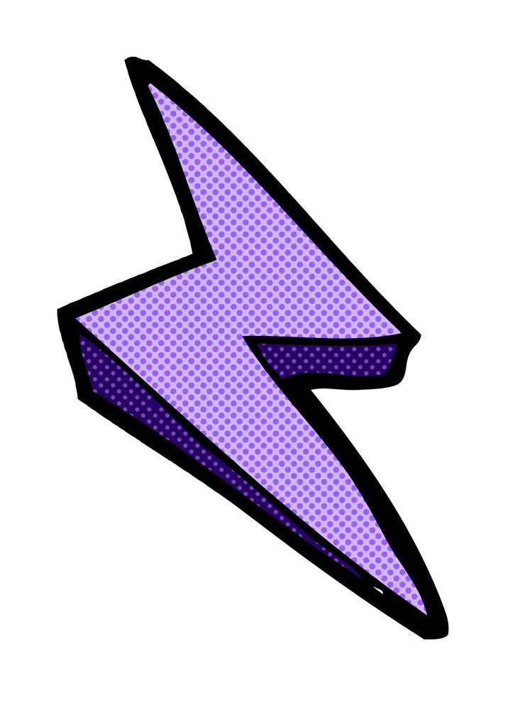 purple lightning bolt