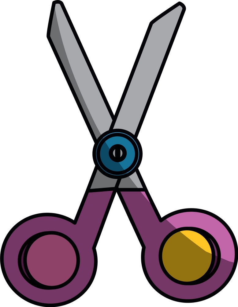 purple scissors for kids