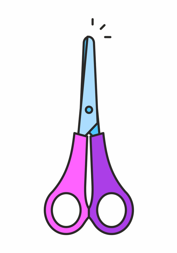 purple scissors