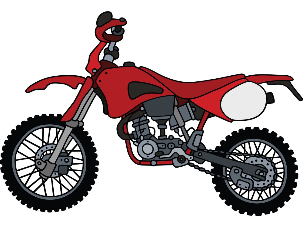 red motocross bike