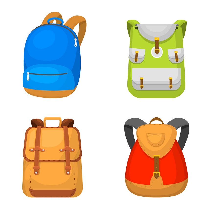 set of four backpack