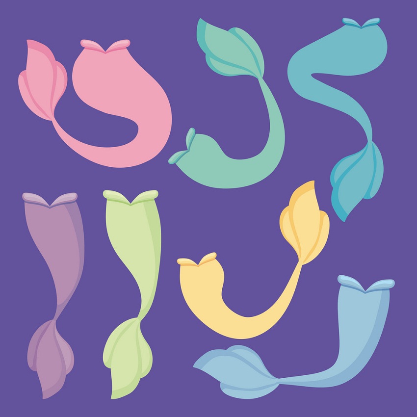set of mermaid tails