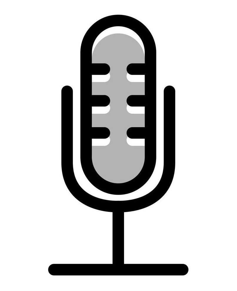 simple microphone icon