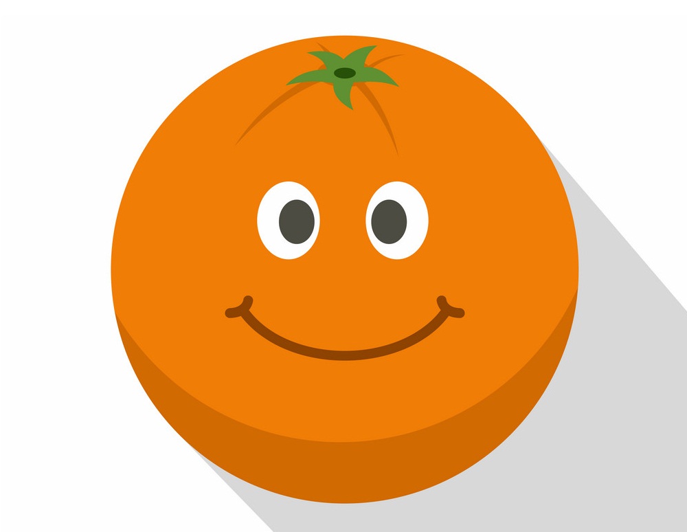 smiling orange
