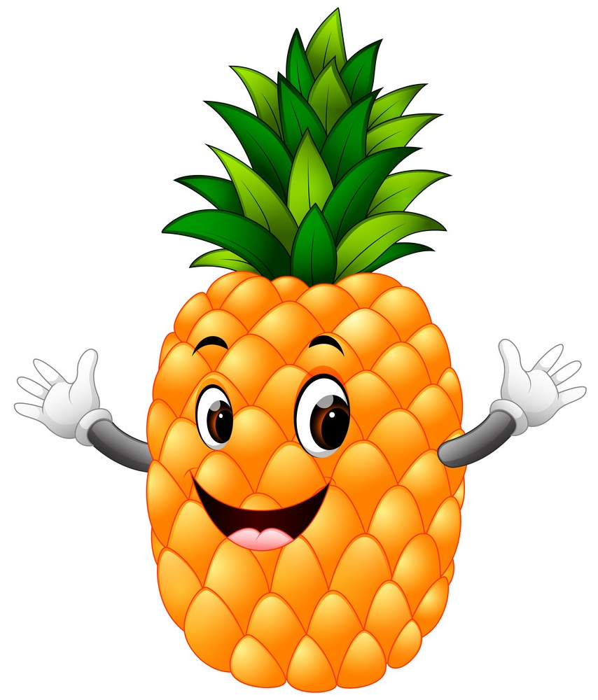 smiling pineapple