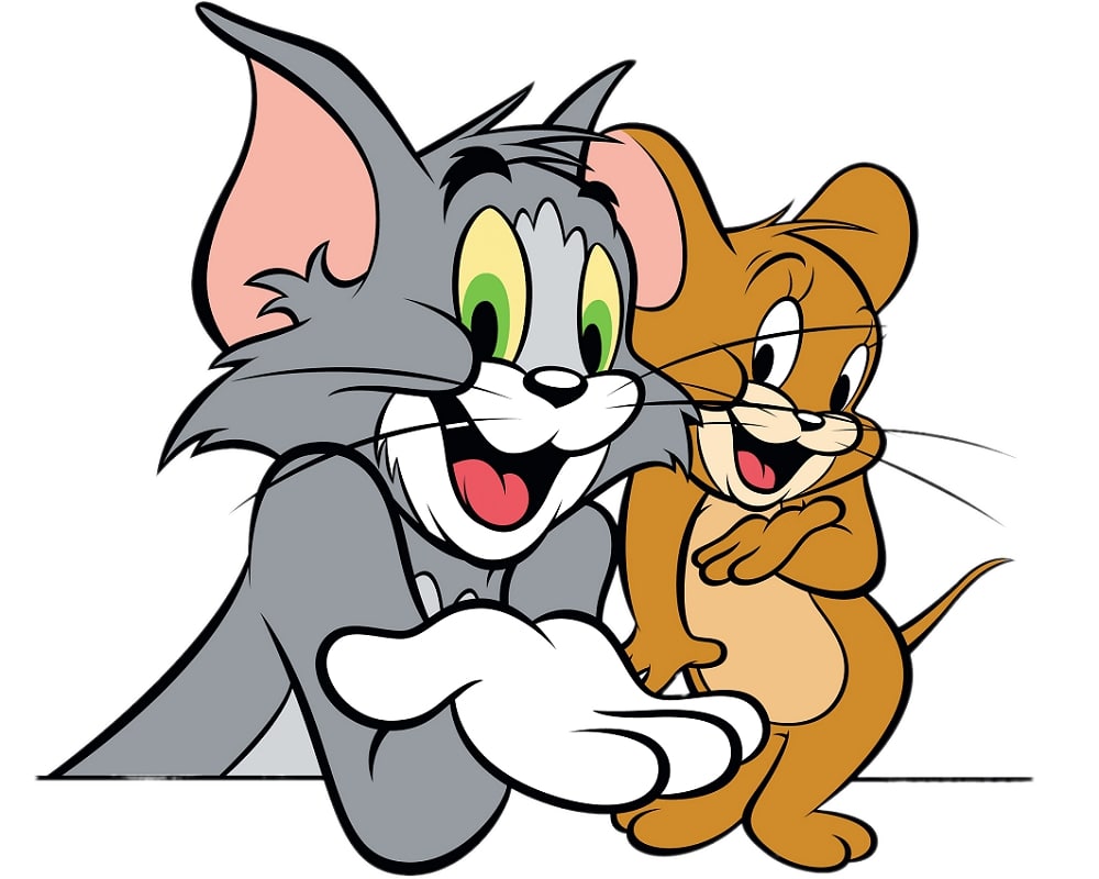 smiling tom and jerry