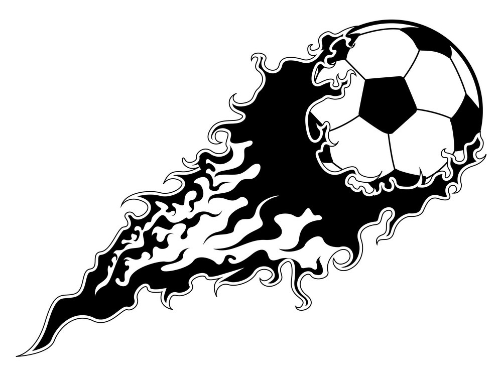 soccer ball with an effect