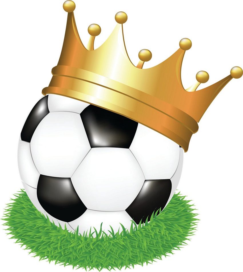 soccer ball with crown