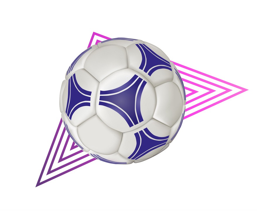 soccer ball with geometric