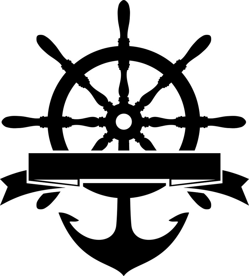 steering wheel and anchor