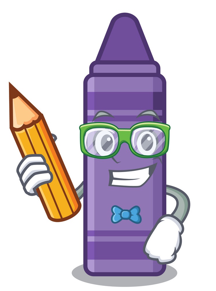 student purple crayon
